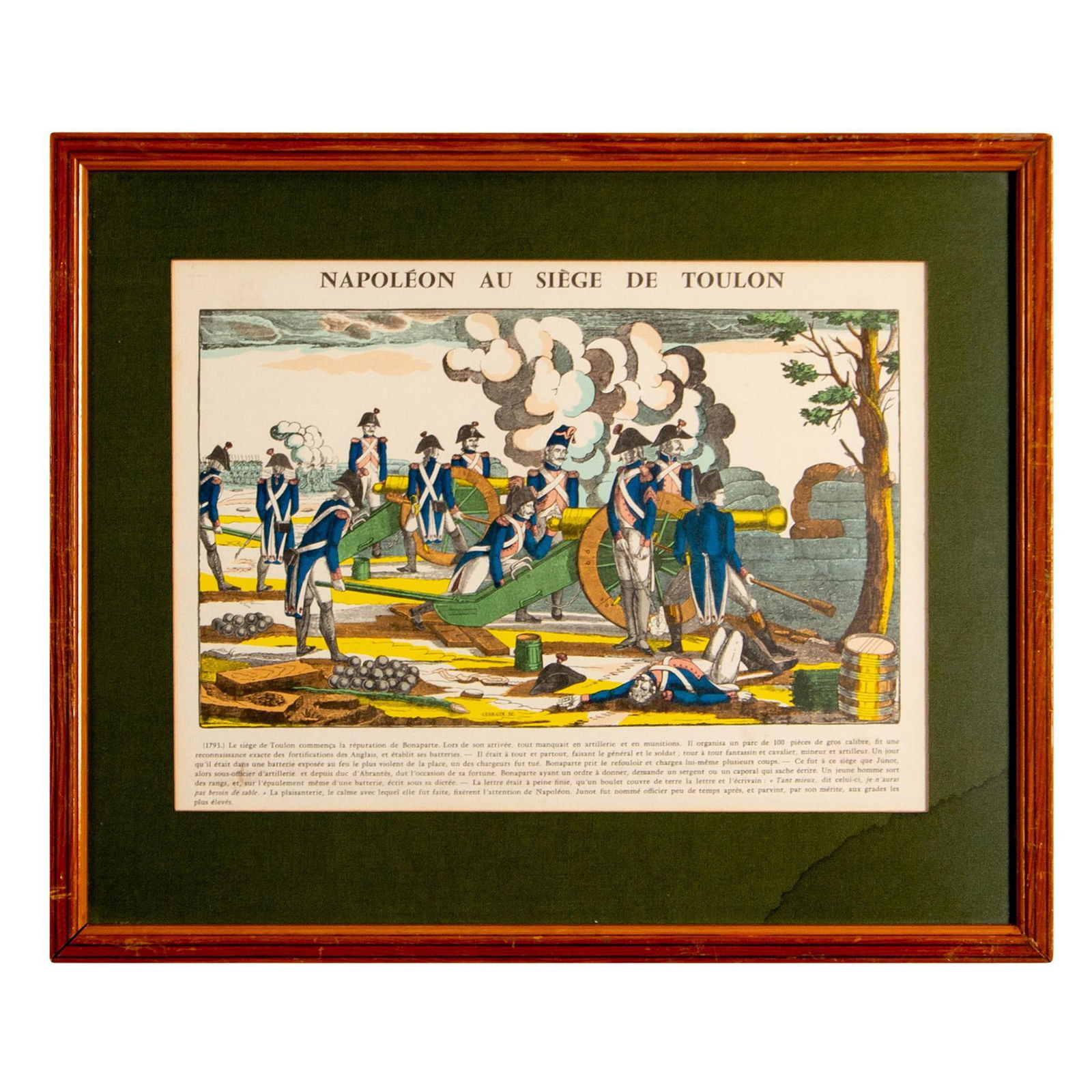 Napoleon au Siege de Toulon, Lithograph, Image d'Epinal (1 of 4)