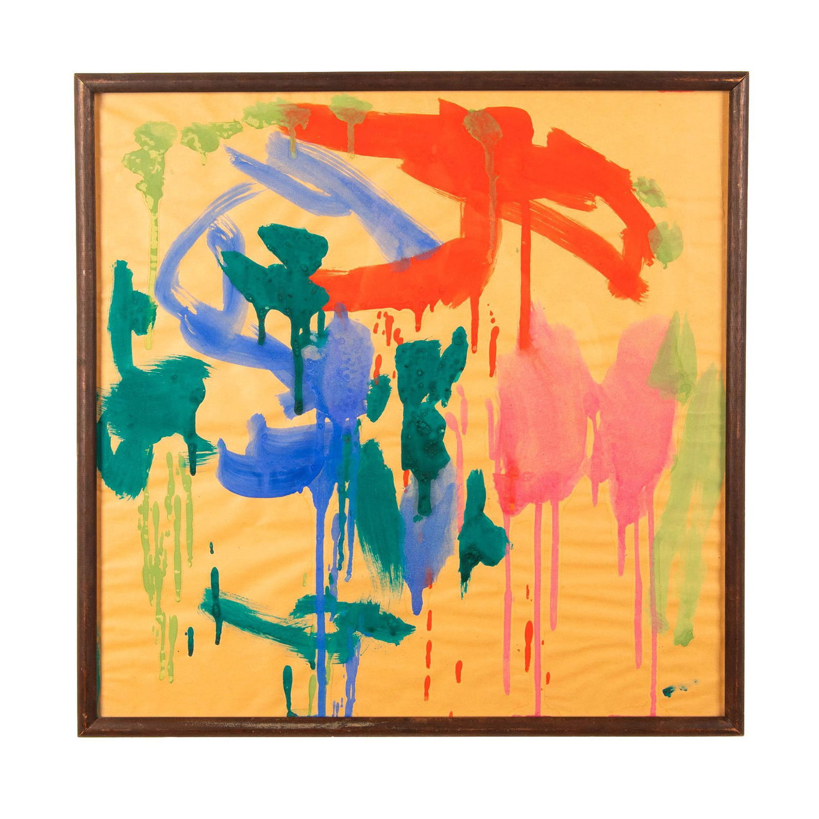 Original Gouache on Brown Paper (1 of 6)