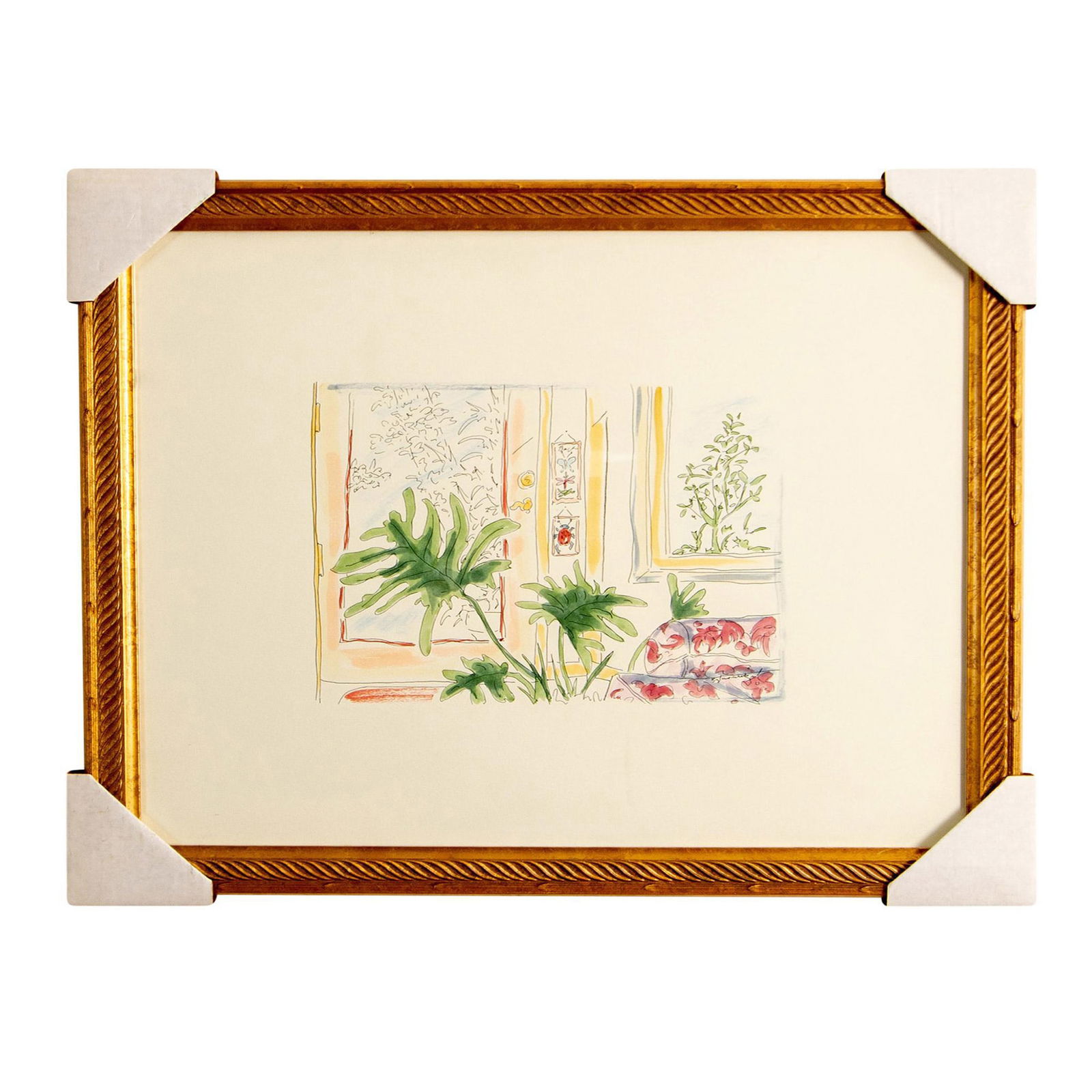 Indoor Scene Lithograph, Still Life (1 of 4)