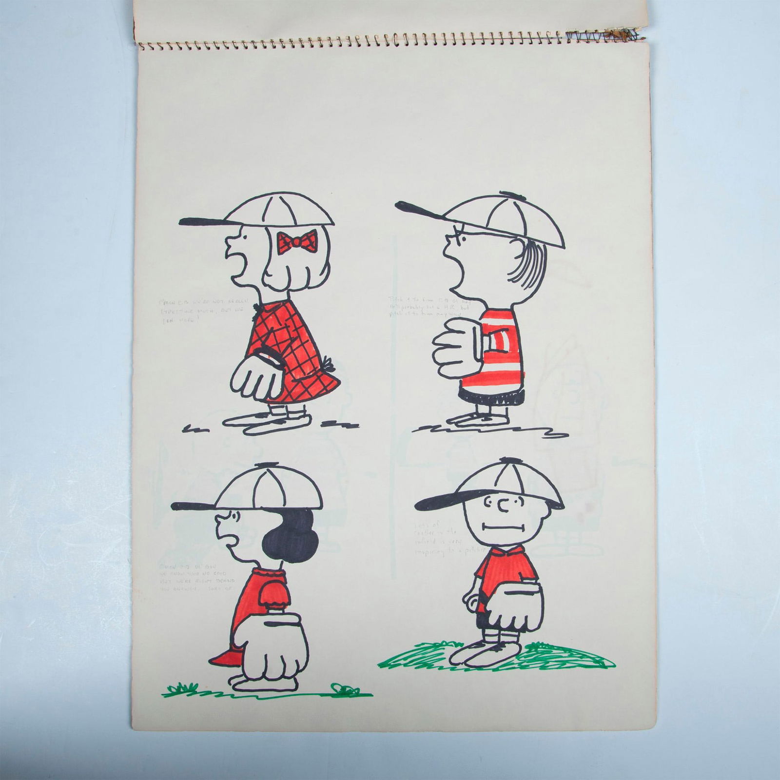 In the Style of Charles Schulz, Folio Ink Comic Drawings Sketchbook (1 of 20)