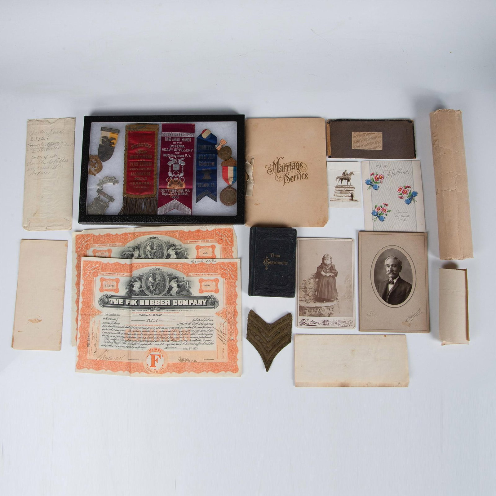 23pc Civil War Veteran Ephemera and Memorabilia (1 of 2)