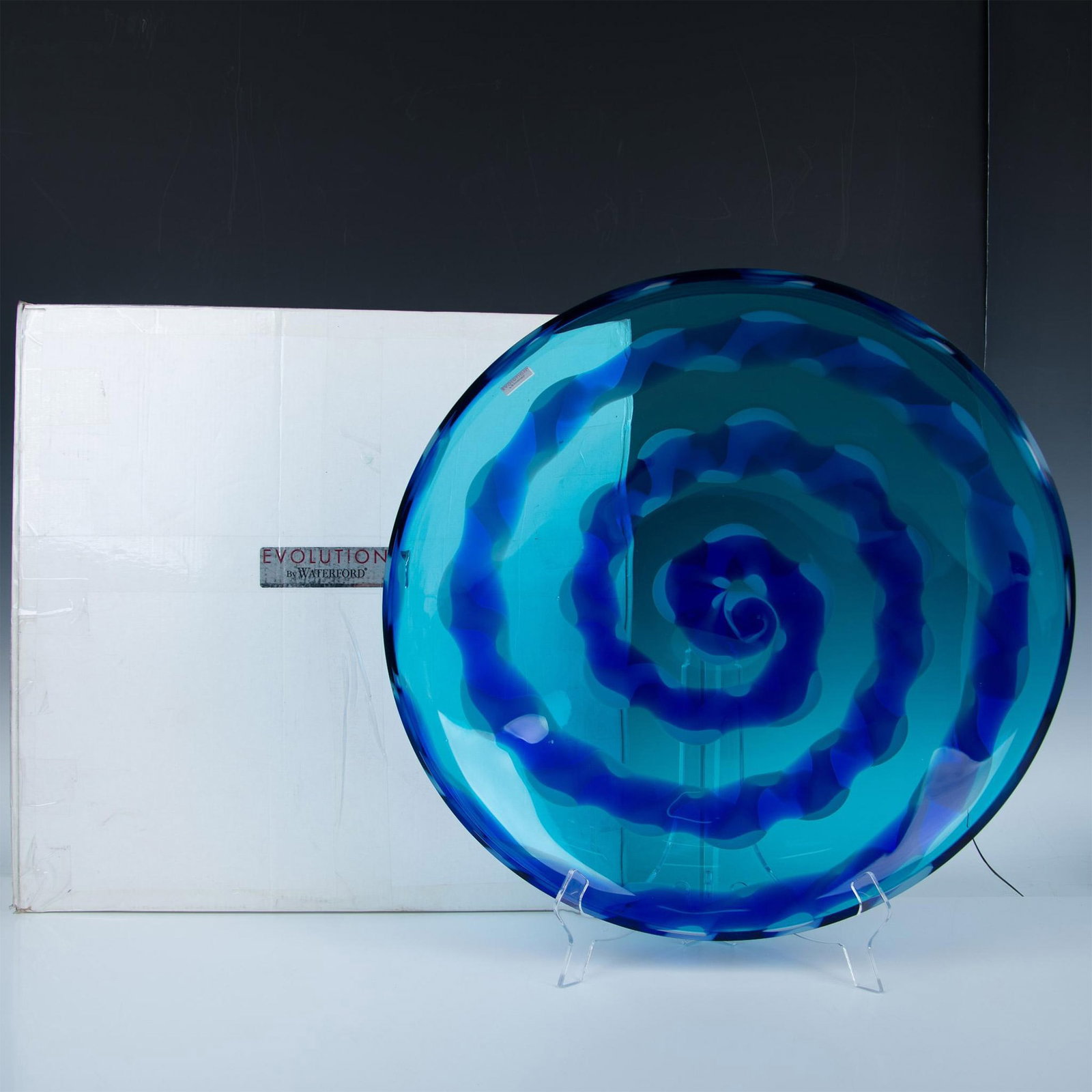 Evolution by Waterford Crystal Cobalt Rush Platter (1 of 7)