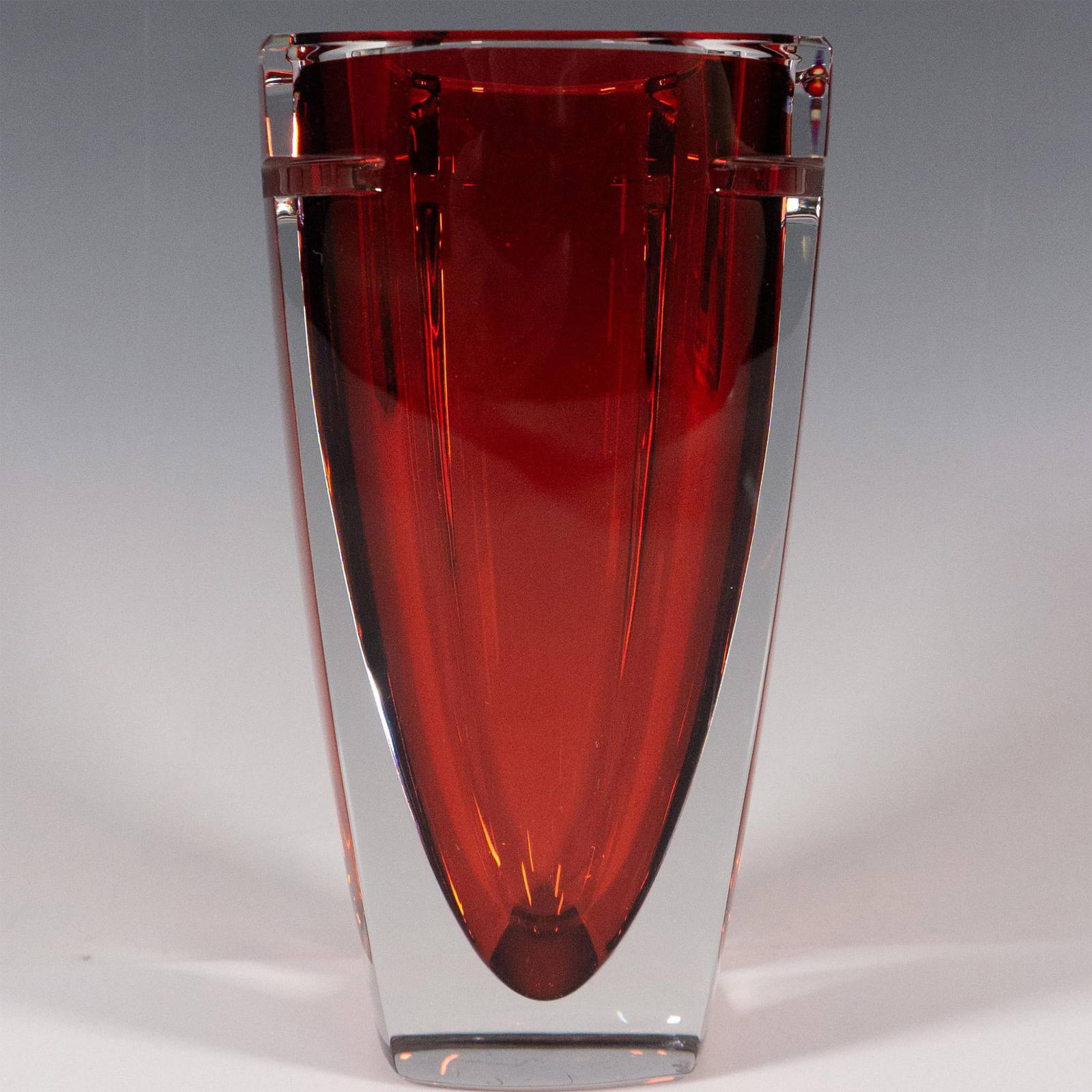 Waterford Crystal Flower Vase, Metra Red Auction