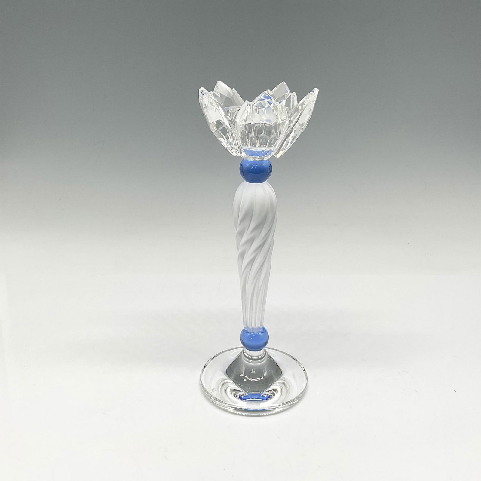 Swarovski Crystal Candle Holder, Blue Flower (1 of 4)
