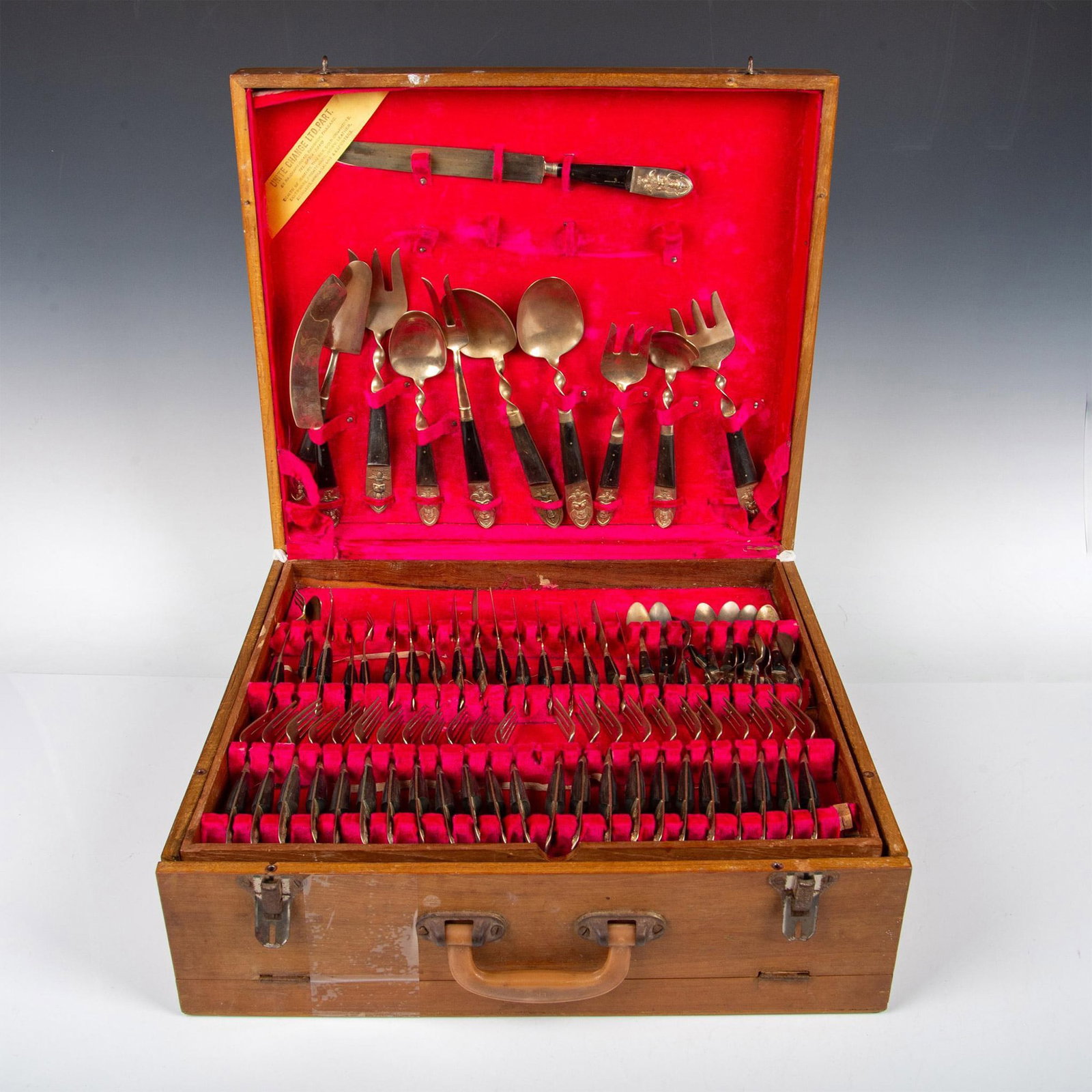 150pc Siam Bronze and Rosewood Flatware (1 of 10)