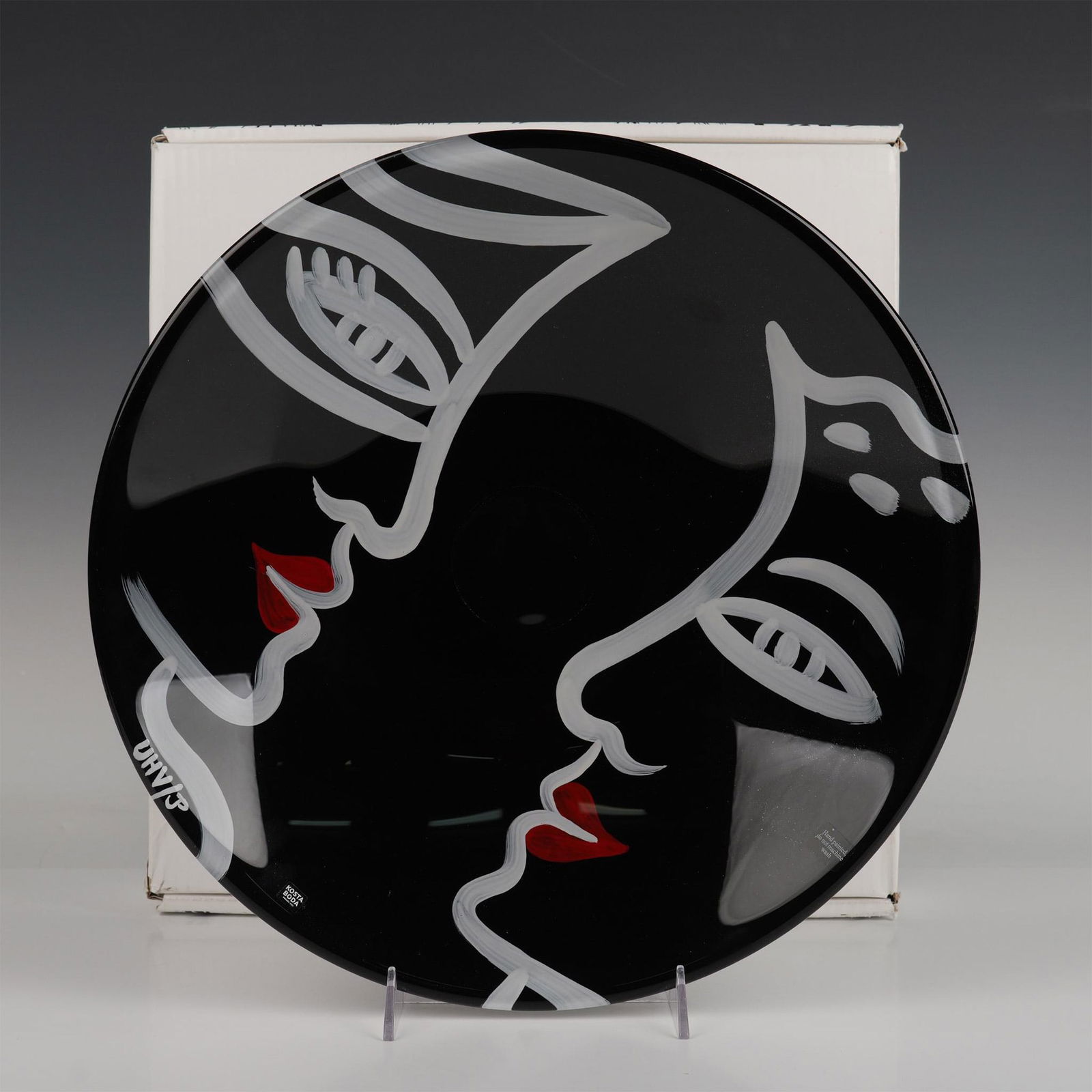 Ulrica H. Vallien for Kosta Boda Two Faces Centerpiece Bowl (1 of 7)