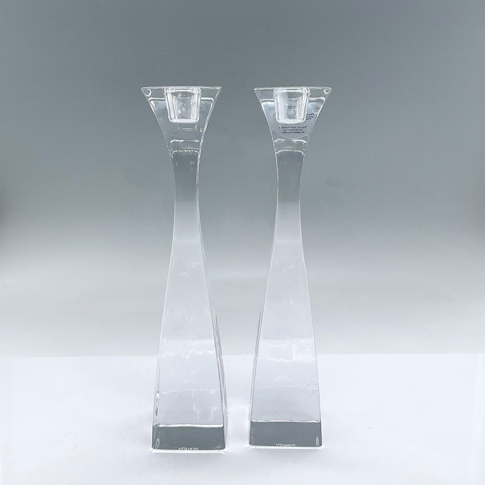 2pc Nambe Glass Candle Holders (1 of 3)