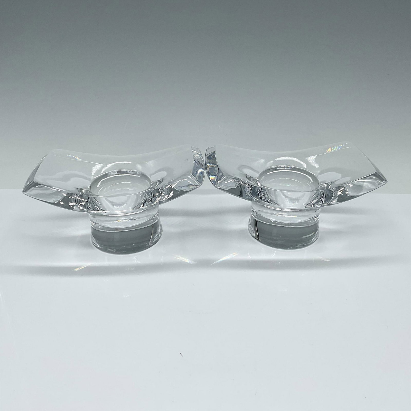 2pc Nambe Crystal Votive Candle Holders (1 of 3)
