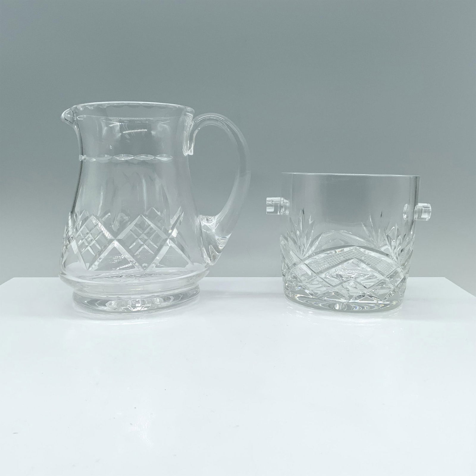 2pc Crystal Ice Bucket and Pitcher (1 of 3)