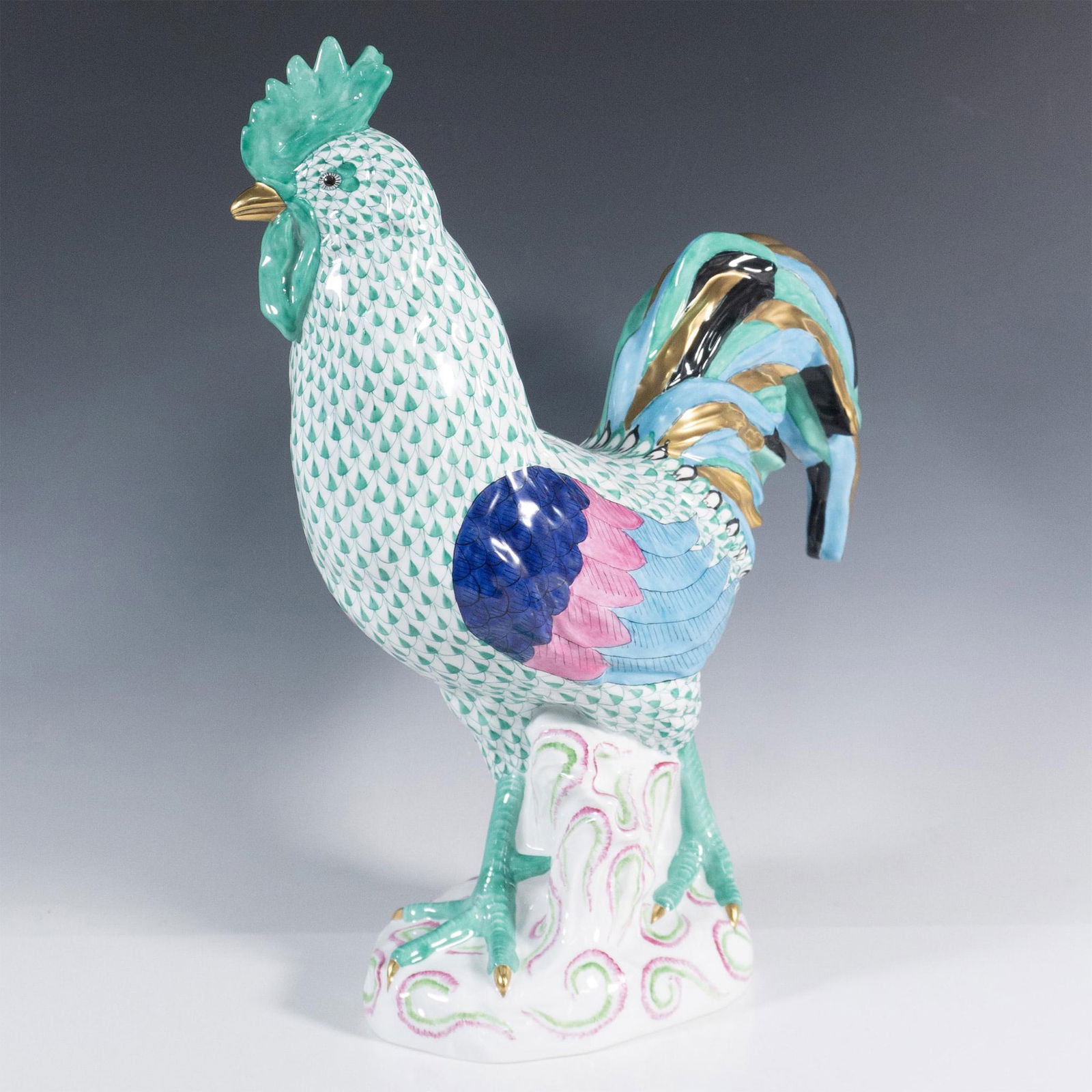 Hungarian Herend Large Porcelain Rooster (1 of 5)