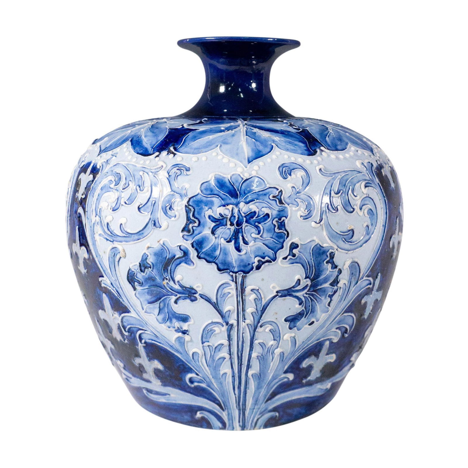 Moorcroft Macintyre Florian Ware Vase, Signed (1 of 4)