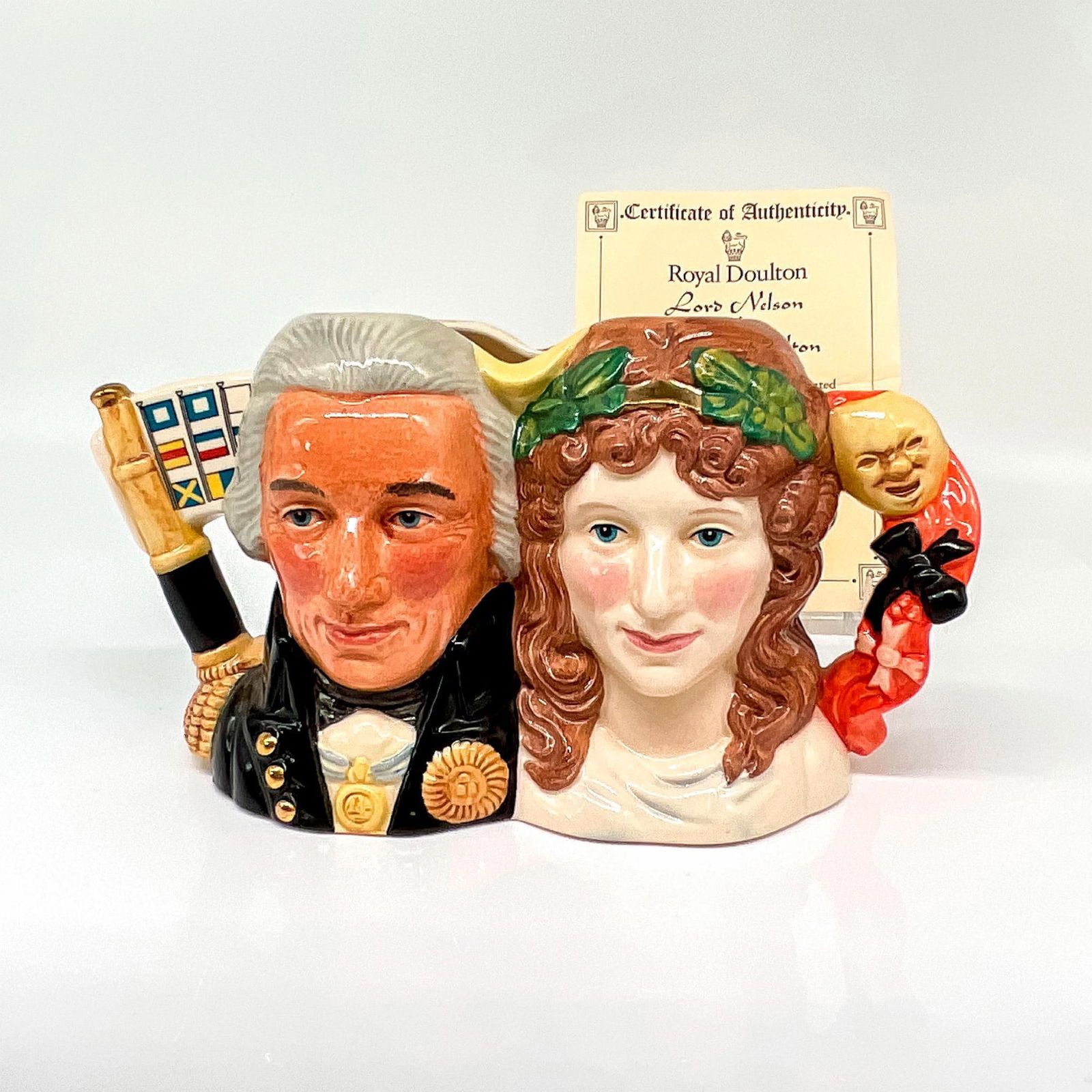 Lord Nelson and Lady Hamilton D7092 - Small - Royal Doulton Character Jug (1 of 4)