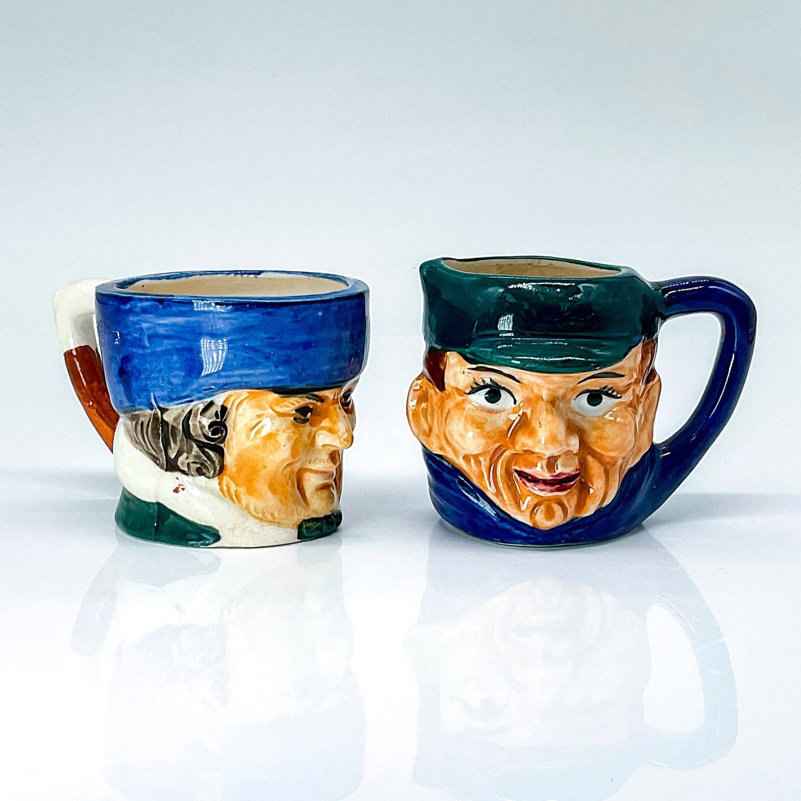 2pc Vintage Mini Character Jugs Made in Post War Japan (1 of 3)