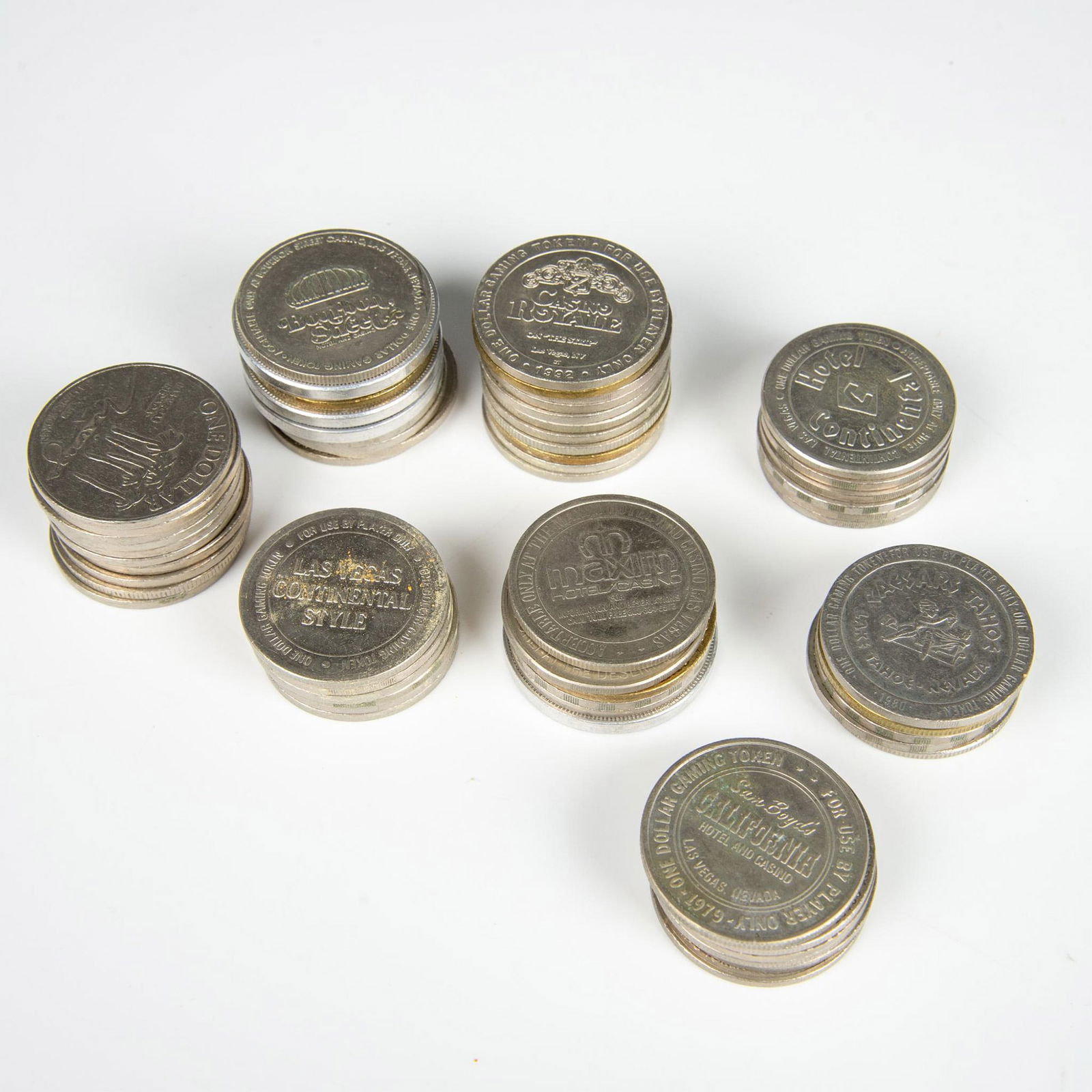 61pc Las Vegas Slot Machine $1 Dollar Tokens (1 of 4)