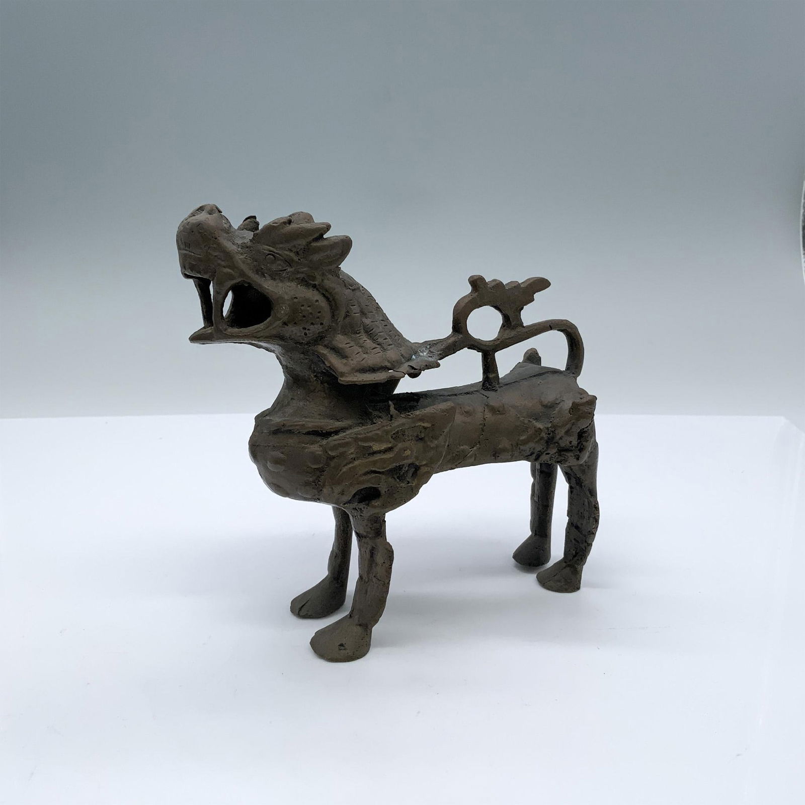 Antique Brass Chinese Foo Dog Figurine (1 of 8)