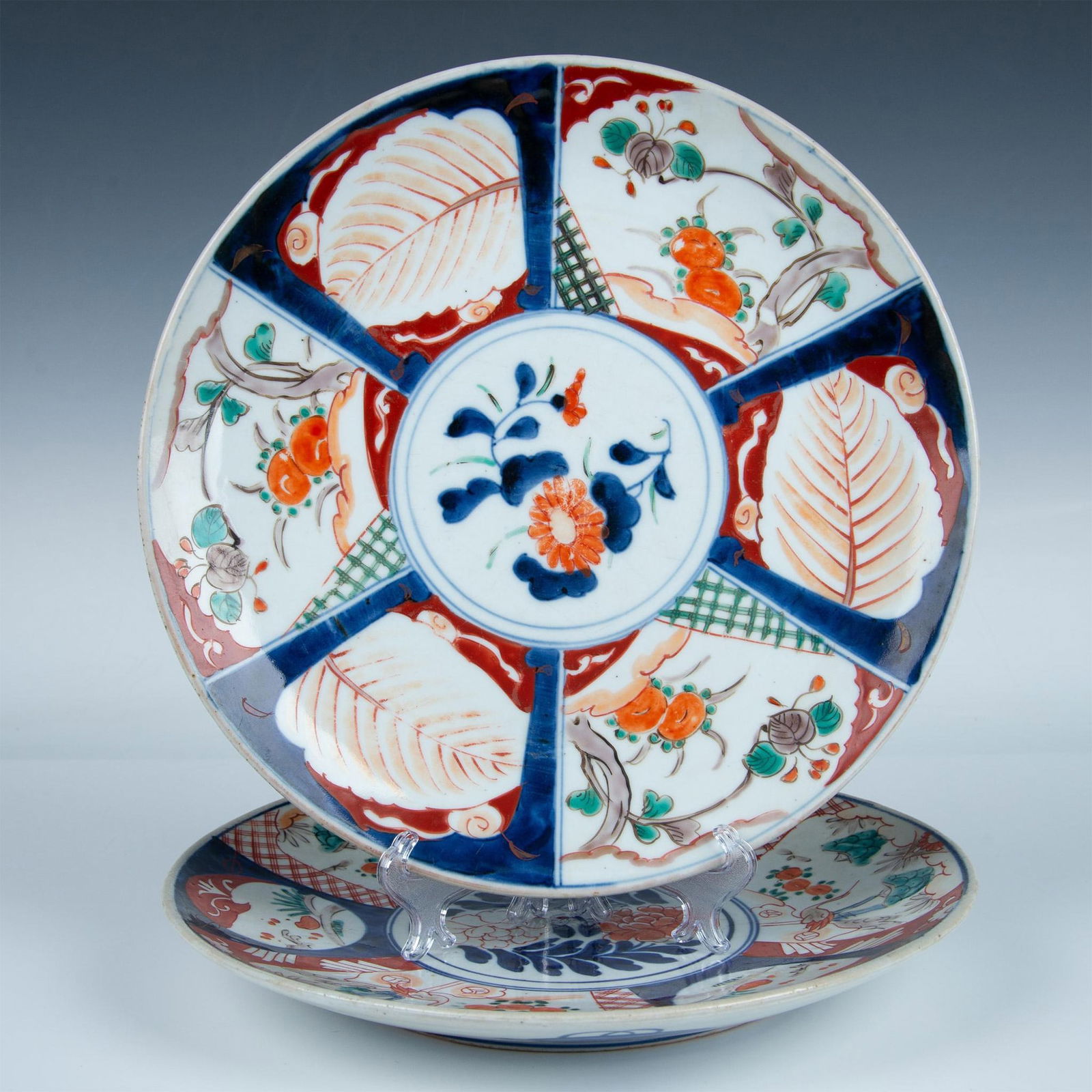 2pc Japanese Imari Ware Style Porcelain Plates (1 of 5)