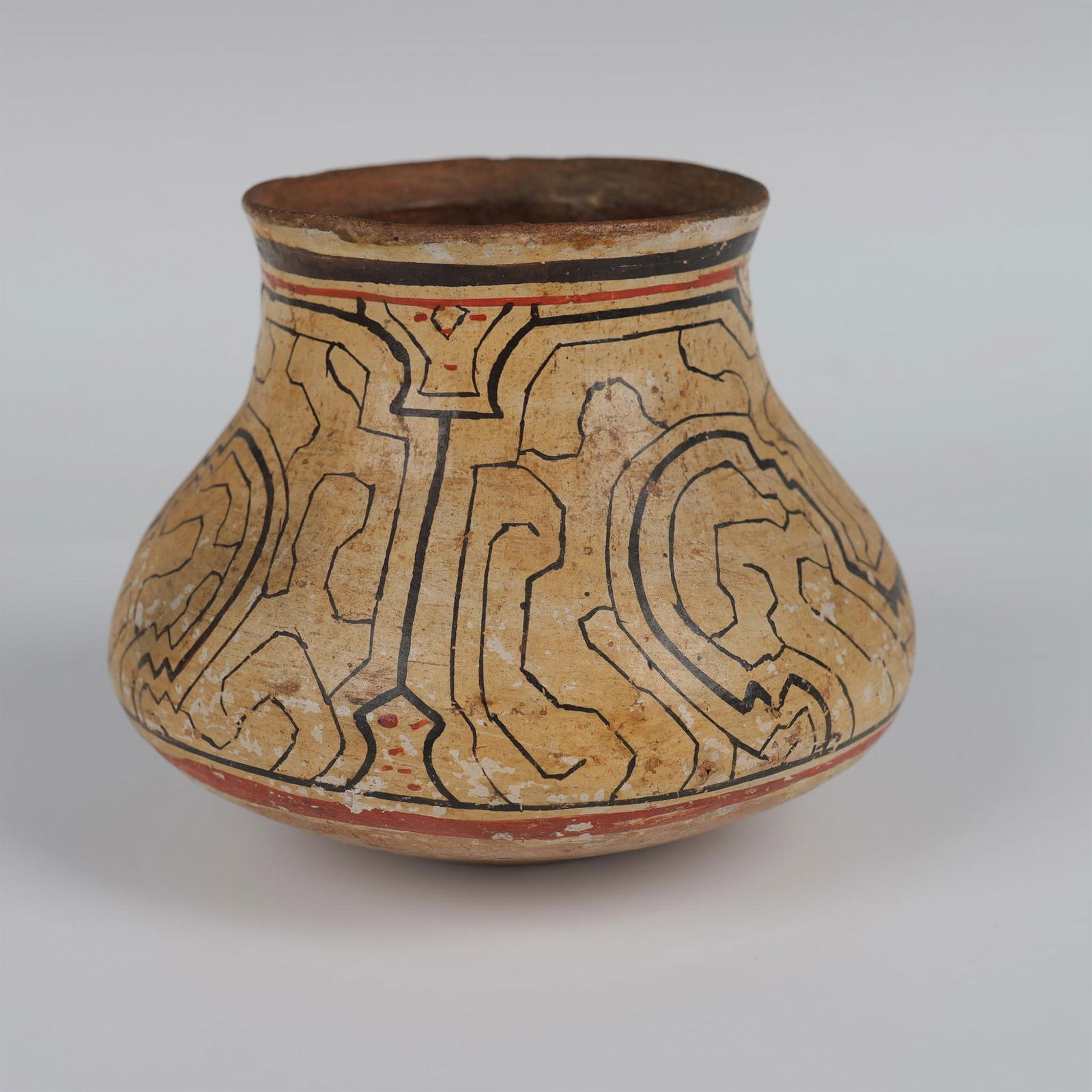 Antique Original Peruvian Shipibo-Conibo Pottery Bowl (1 of 4)