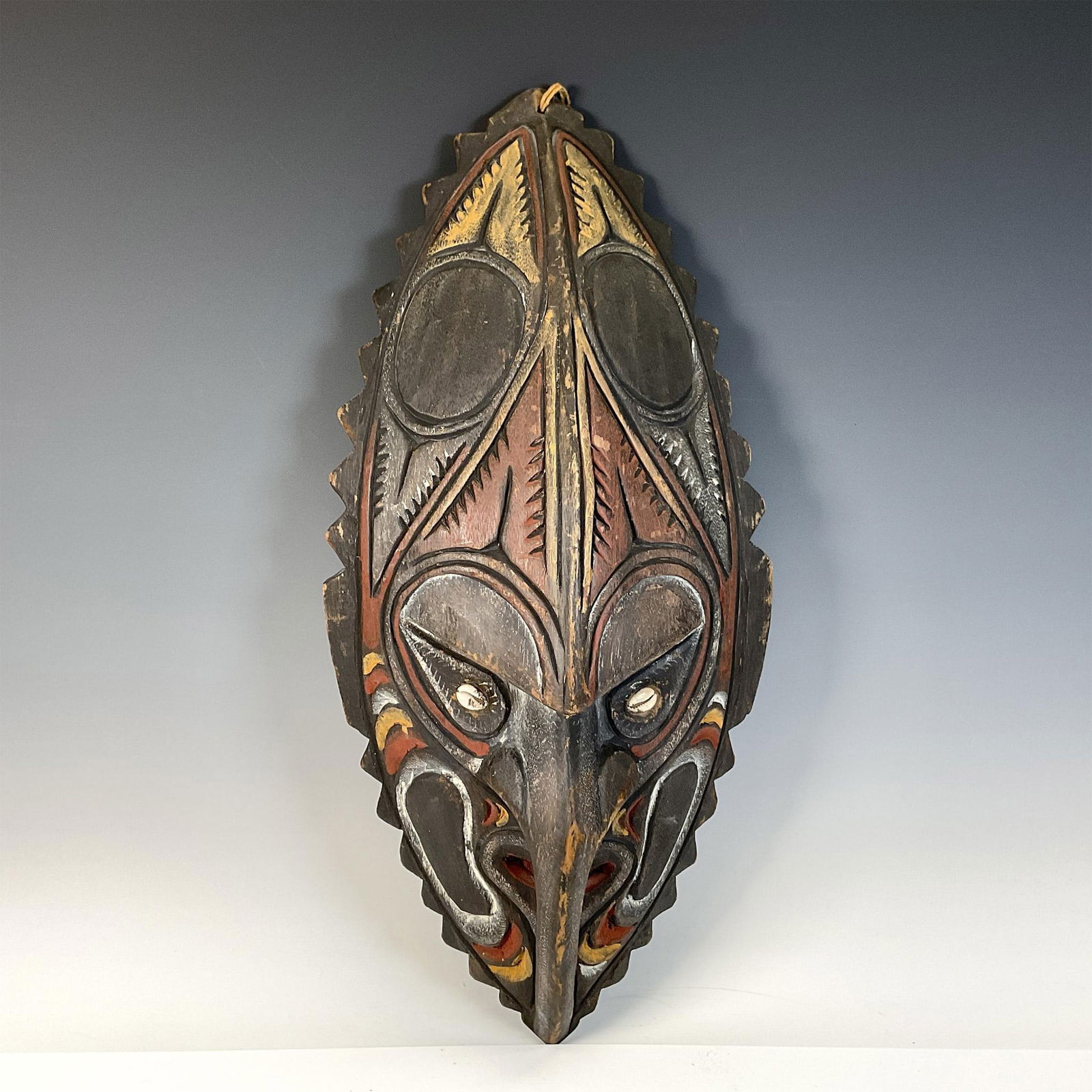 Wooden Handcrafted Mask of the Sepik River People (1 of 4)