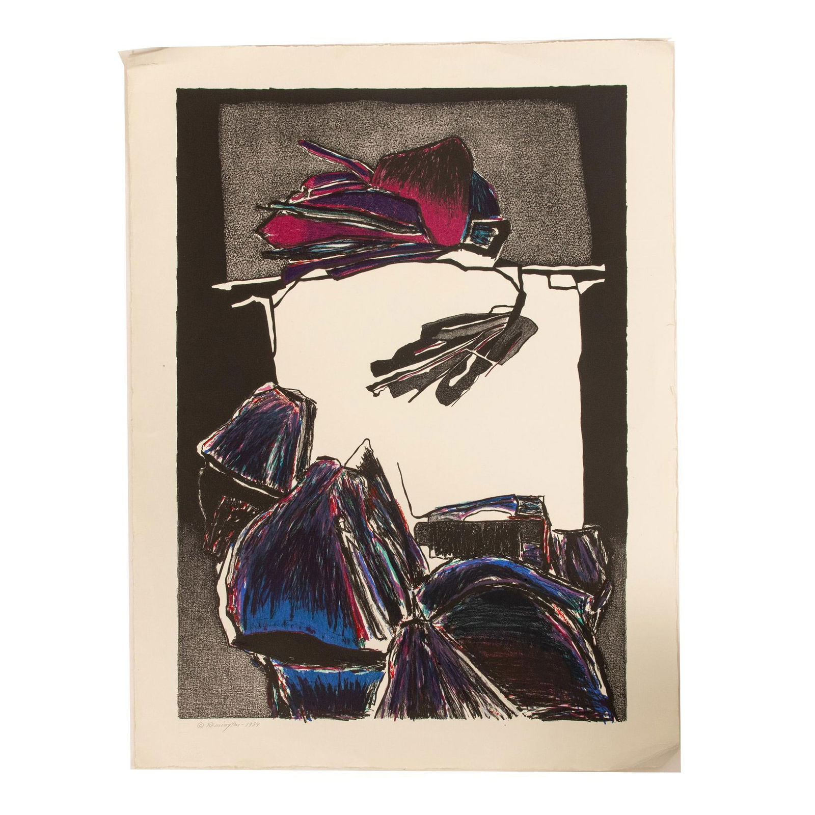 Deborah Remington, Original Color Lithograph on Paper Signed (1 of 6)