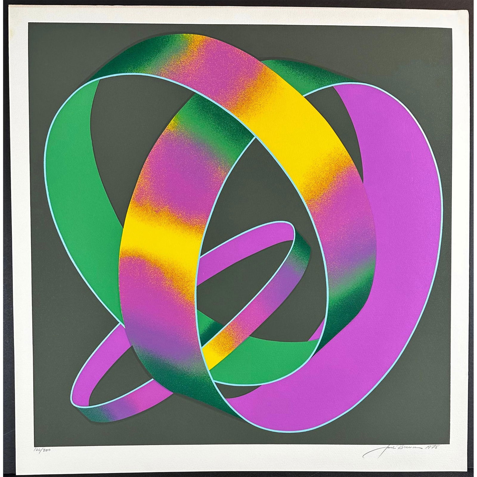 Jack Brusca (American 1939-1993) Silkscreen Whisper Theme, Signed (1 of 4)