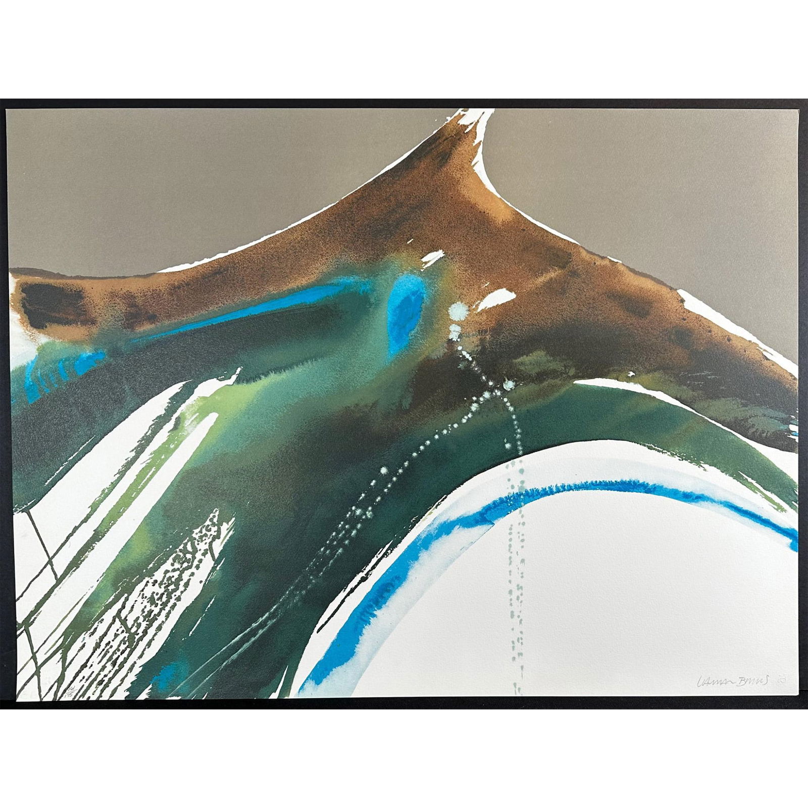 Lamar Briggs (American 1935-2015), Screenprint Tiva Landscape Signed (1 of 3)