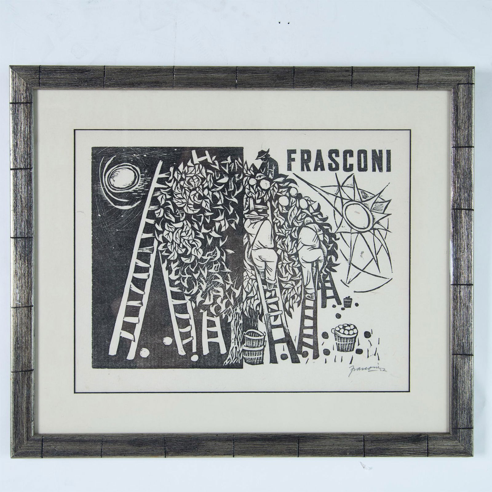 Antonio Frasconi, Woodcut on Kotchi Handmade Paper, Signed (1 of 5)