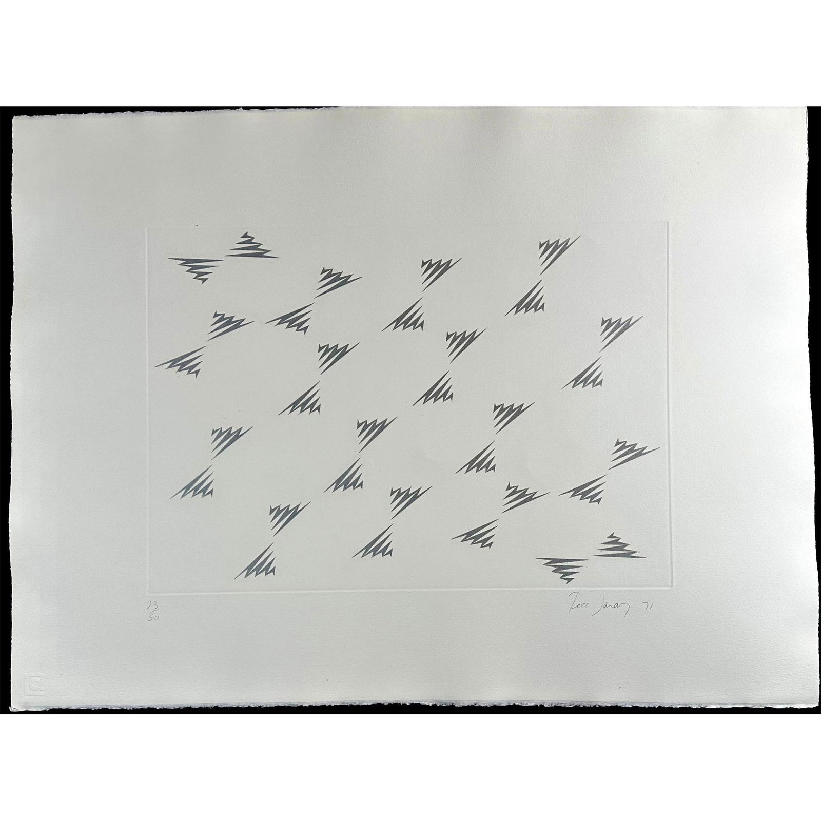 Tess Jaray (British 1937) Etching From Encounter Suite (4), Signed (1 of 4)