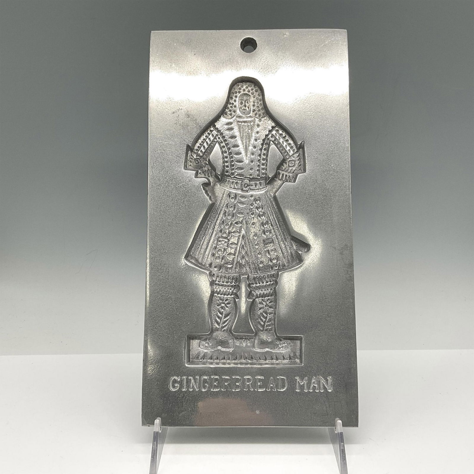 Vintage Gingerbread Man Aluminum Cookie Mold (1 of 2)
