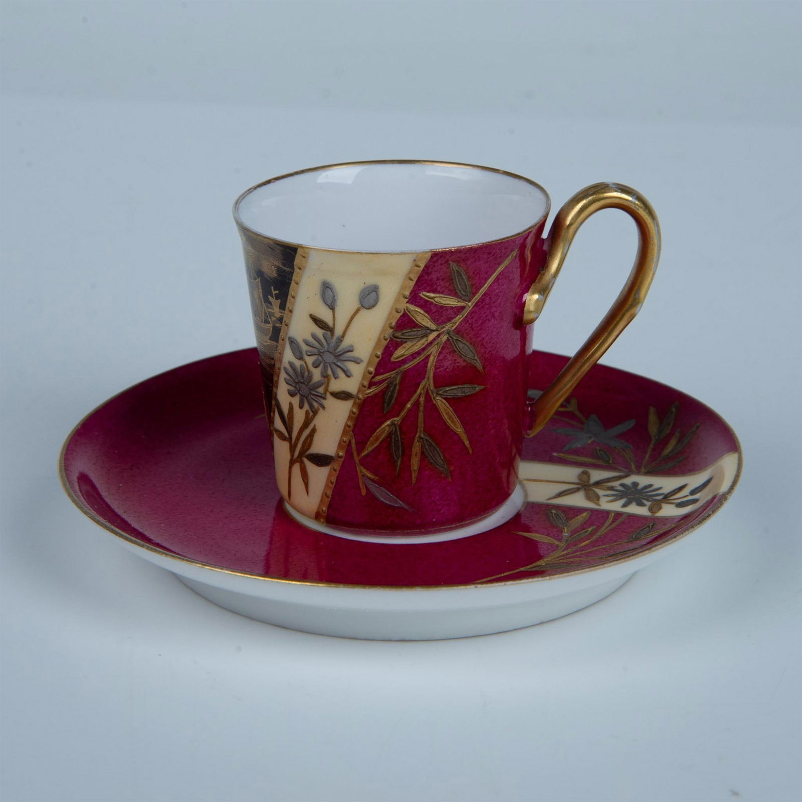 2pc O. Gutherz Limoges Porcelain Demitasse Cup and Saucer (1 of 4)