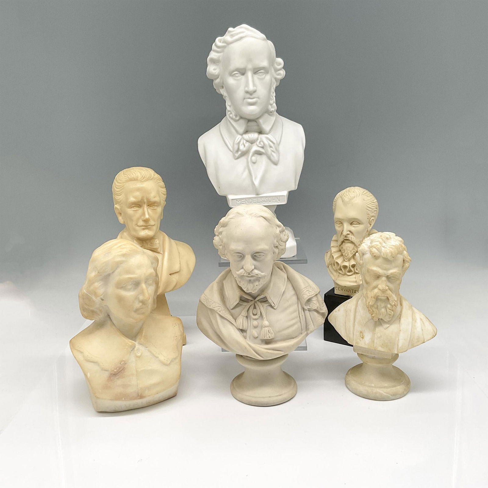 6pc Grouping of Bust for Historical Figures (1 of 2)