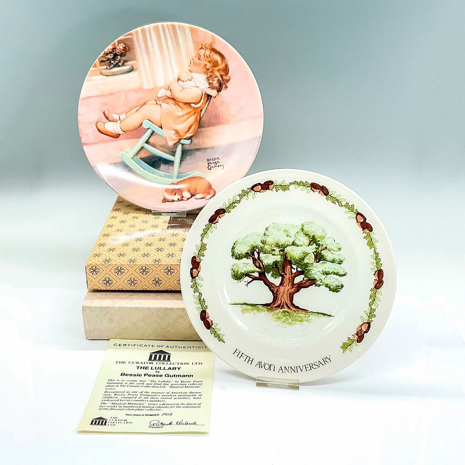2pc Decorative Plates, The Lullaby and The Great Oak Tree (1 of 5)