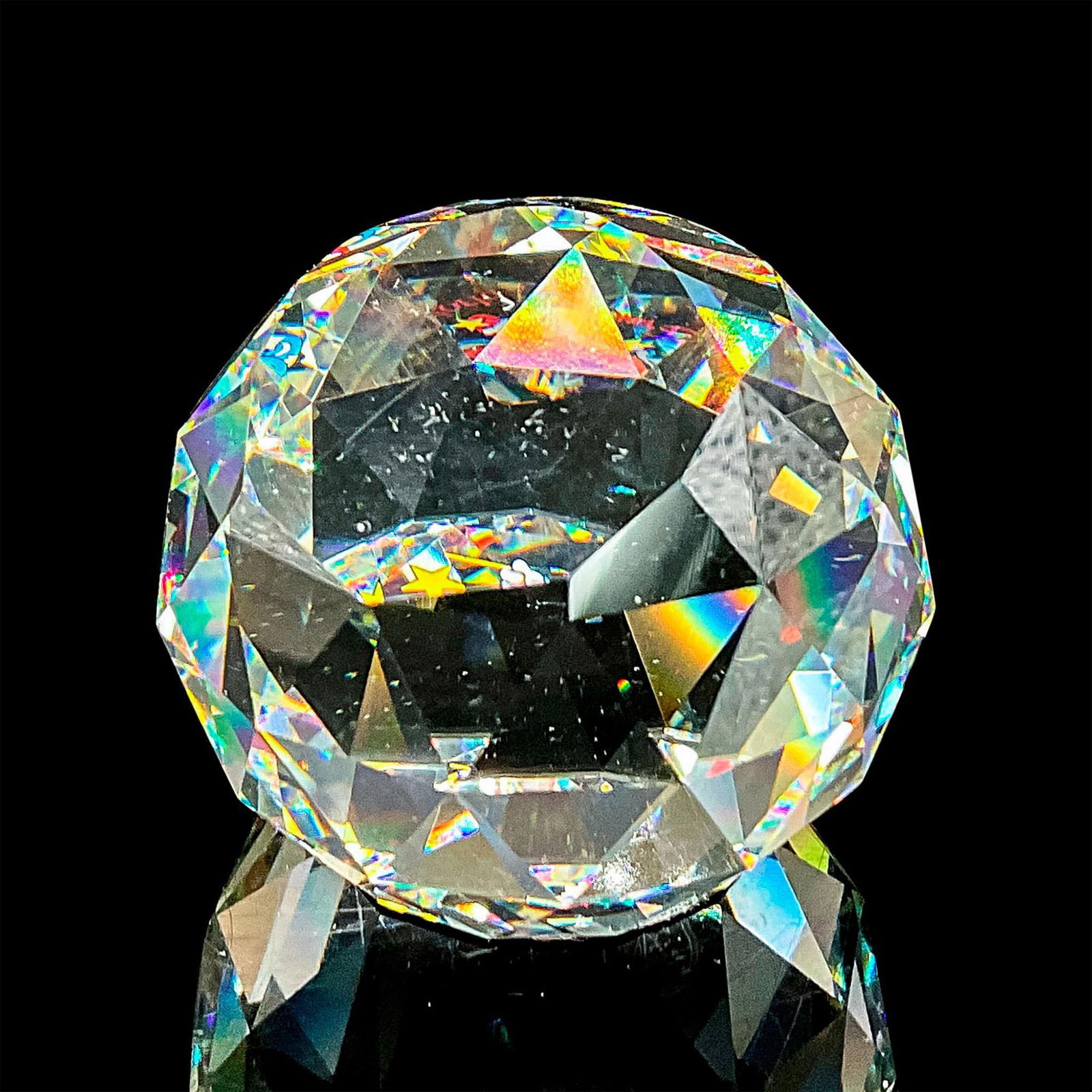 D. Swarovski Crystal Paperweight, Mickey Mouse 25th Anniv (1 of 5)