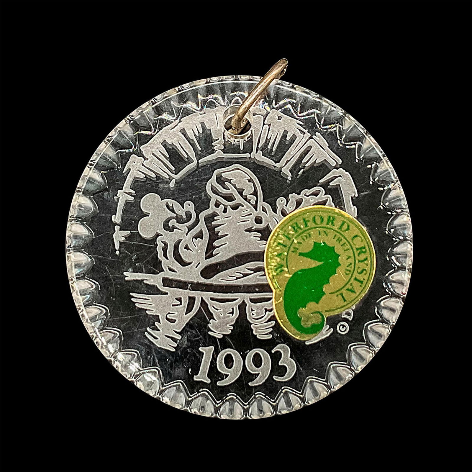 Waterford Crystal Christmas Ornament, Mickey/Minnie/Santa (1 of 2)