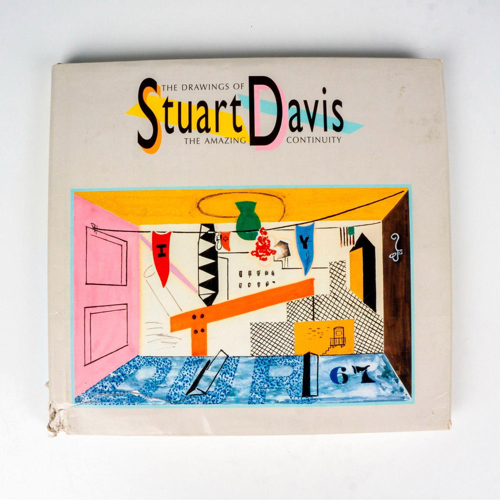 The Drawing of Stuart Davis, Book by Karen Wilkin: New York, Harry N. Abrams, Inc., 1994. A hardcover art book with its original dust cover that features New York Attic on the front, and Park Row on the back. 143-pages with 110 illustrations and 40 pl
