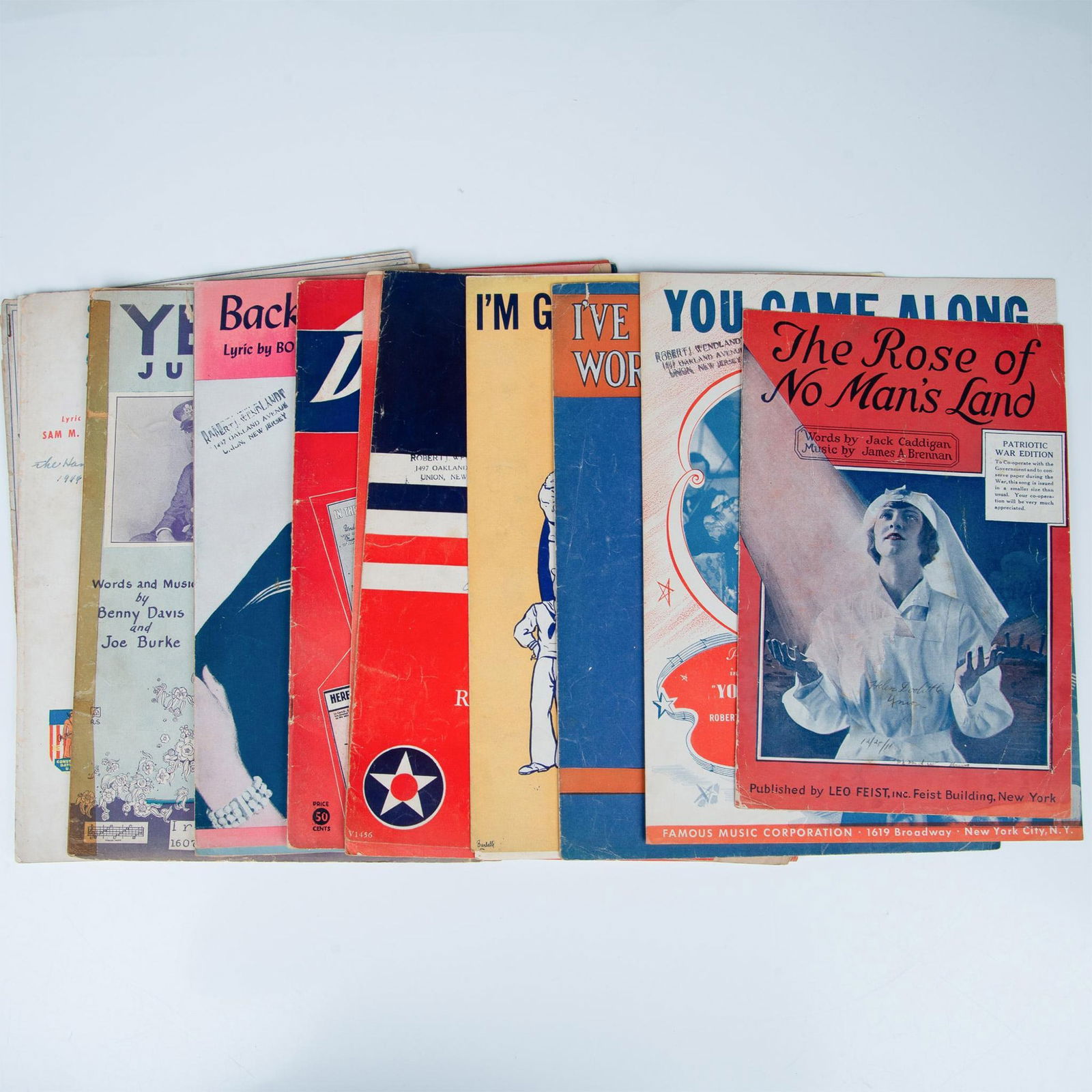 17pc WW2 Era Sheet Music with 1 Patriotic War Edition (1 of 4)