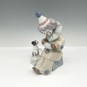 Pierrot with Concertina 01005279 - Lladro Porcelain Figurine