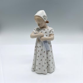 Bing and Grondahl Figurine, Mary Girl Holding Her Doll No.1721