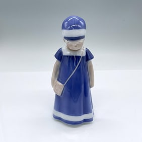 Bing and Grondahl Porcelain Figurine, Else Girl in Blue Dress