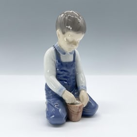 Bing and Grondahl Figurine, Boy with Bucket 2127