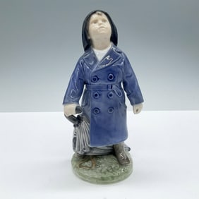 Royal Copenhagen Figurine, Boy with Umbrella 3556