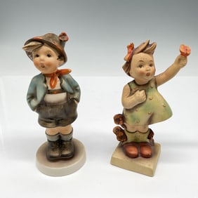 2pc Goebel Hummel Porcelain Figurines, Spring