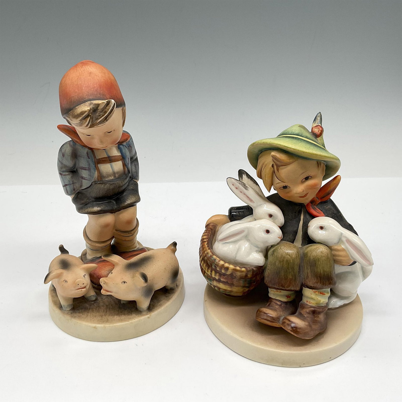2pc Goebel Hummel Porcelain Figurines, Playmates (1 of 3)