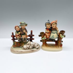 2pc Goebel Hummel Figurines, Eventide and Coquettes