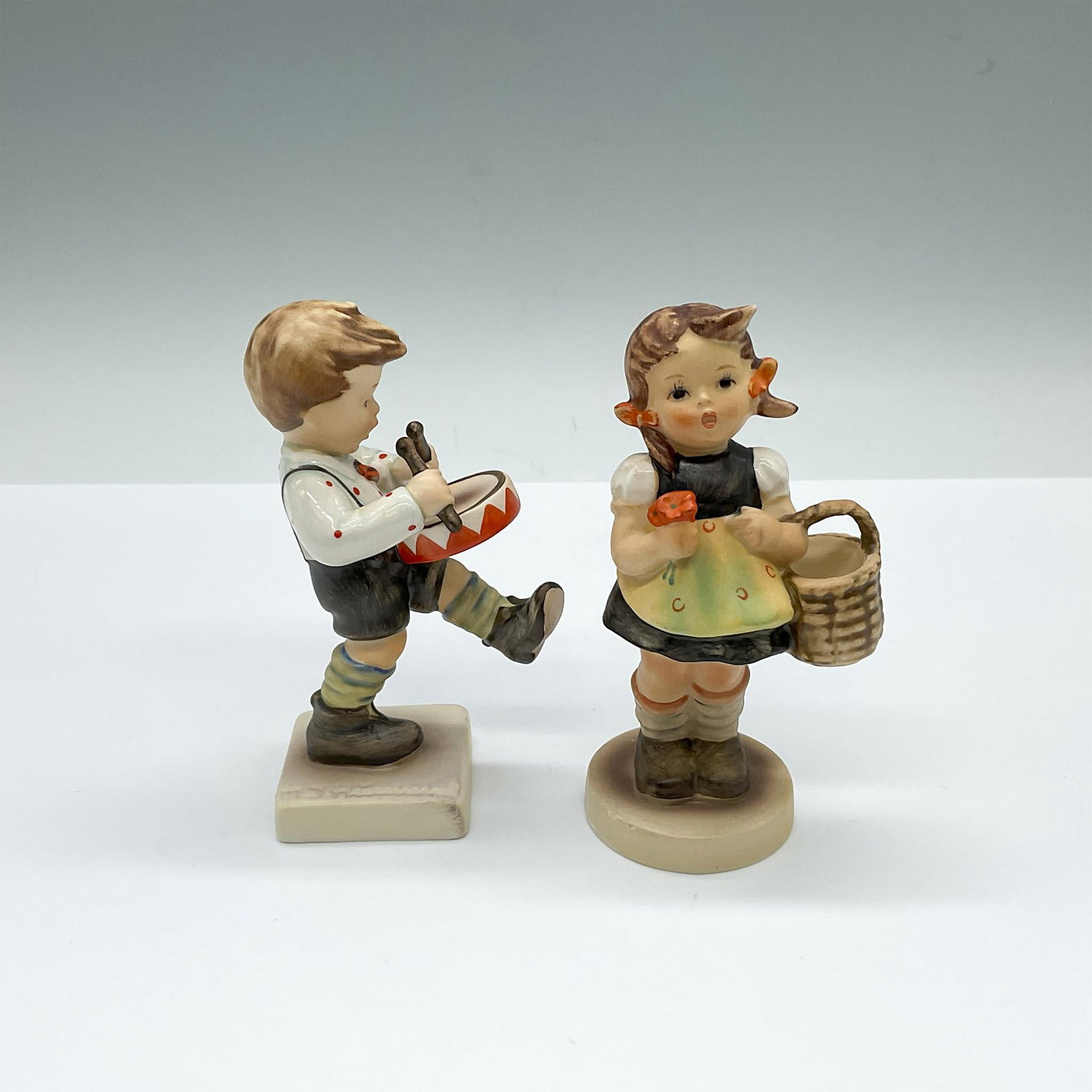 2pc Goebel Hummel Figurines, Little Drummer and Sister (1 of 3)