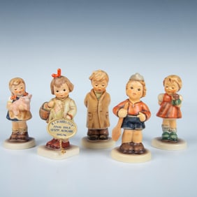 5pc Goebel Hummel Figurines, Boys and Girls