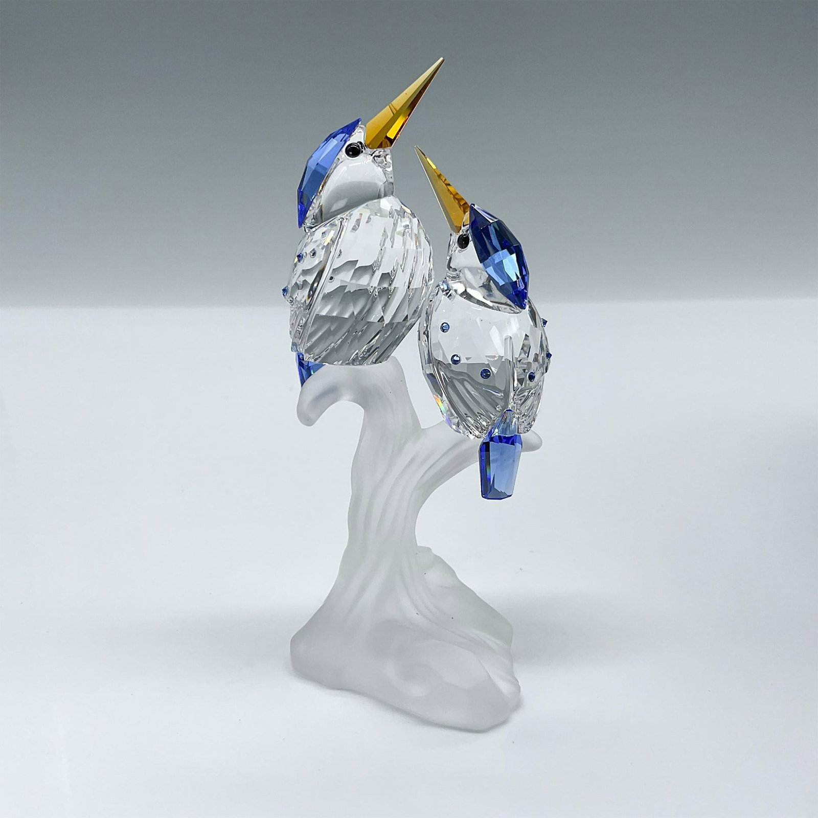 Swarovski Crystal Figurine, Malachite Kingfishers (1 of 4)