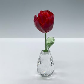 Swarovski Crystal Figurine, Flower Dreams Red Rose