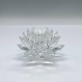 Swarovski Crystal Medium Candlestick Holder, Waterlily