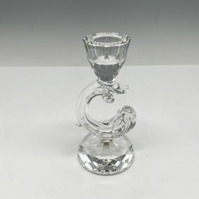 Swarovski Silver Crystal Candle Holders, Baroque Honeycomb