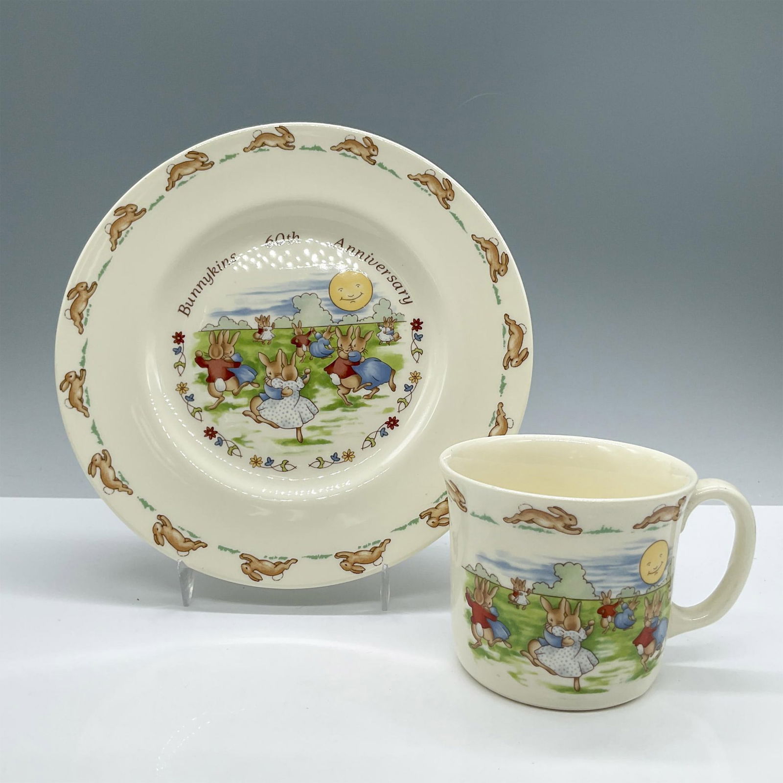 2pc Royal Doulton Bunnykins Porcelain Mug and Plate (1 of 4)
